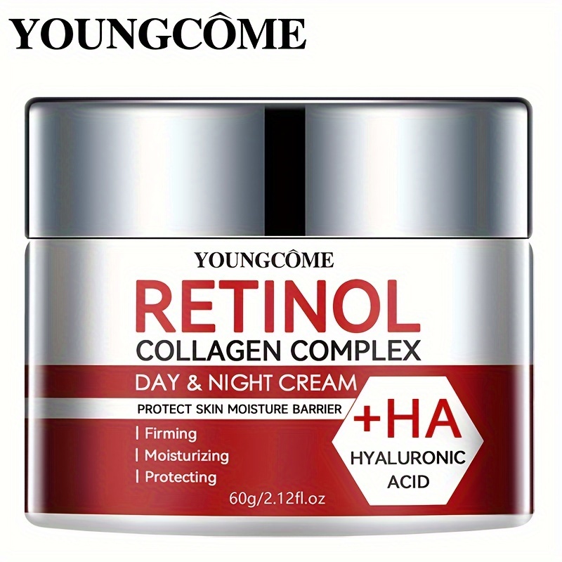 

Youngcome Retinol Collagen Complex Day & Night Cream: Hydrates & Firms Dry Skin, Non-greasy, Suitable For All Skin Types, With Plant Squalane