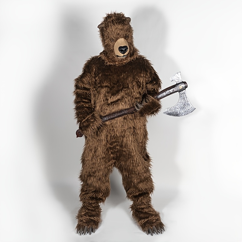a popular bear costume set featuring a mask clothing claws - Temu