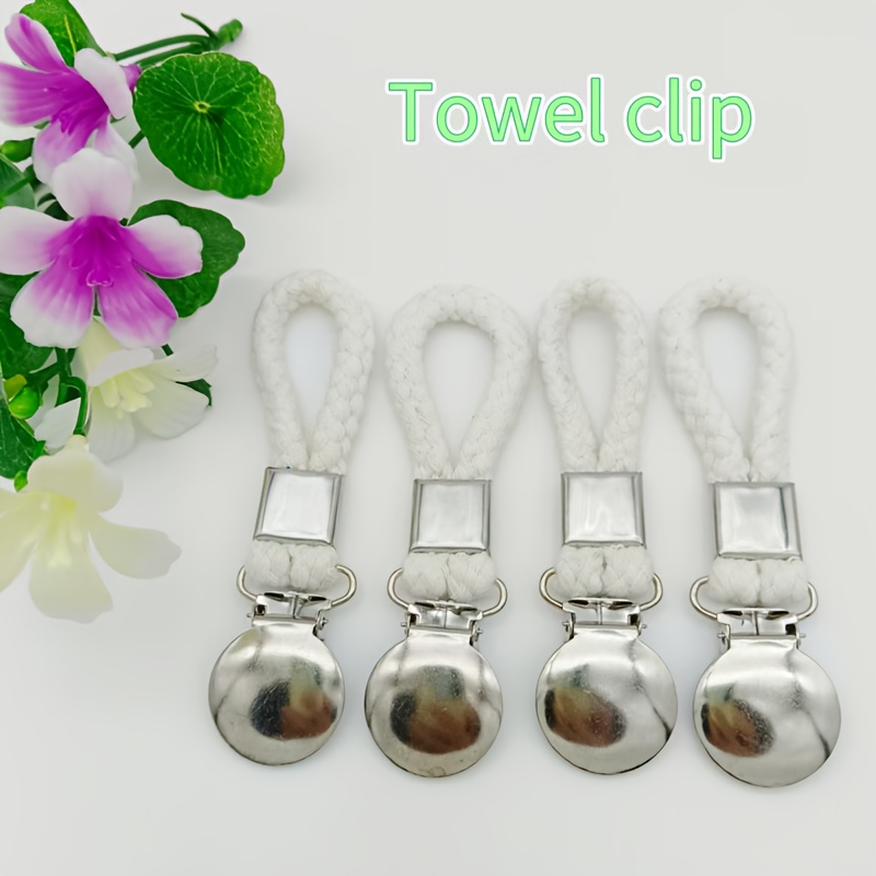 Cross Border European And Hot Selling New Item, Portable Kitchen And Bathroom Supplies, Towel Clip Towel Clip, Storage Pendant, 4pcs Set