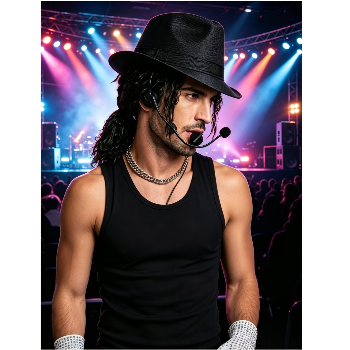 1980s Rock Star Dance Outfit Additions Set