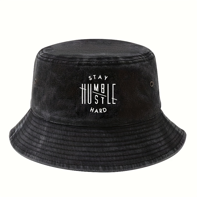 E-shop Gewaschene Fischerkappe Vintage Distressed Style Fischerhut Bucket Hat Mode Lässig Cool Druck Outdoor Angelhut Bergsteigerhut Herren Damen