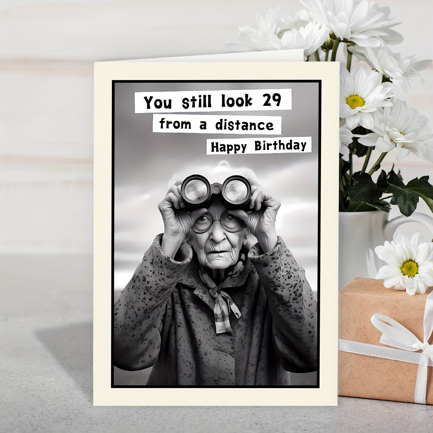 

1pc, Funny Birthday Cards For Men Women - Great For 30th, 40th, 50th, 60th, 70th, 75th, 80th, 90th Birthday Gifts For Women Men Her Him Dad Mom Husband Wife Friend - Includes Card & Envelope