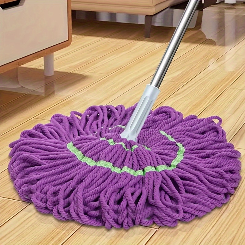 

Twist Fiber Mop And Bucket Set - Easy , No Electricity Needed, Ideal For Living Room, Bedroom, Bathroom, Kitchen Cleaning