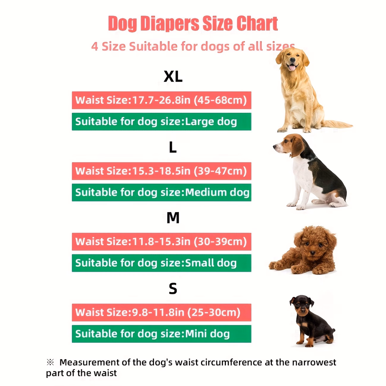 5 pack dog diapers female washable doggie diapers for female dogs strong absorbent reusable dog period diapers female dog diapers for heat pet incontinence Product details 0