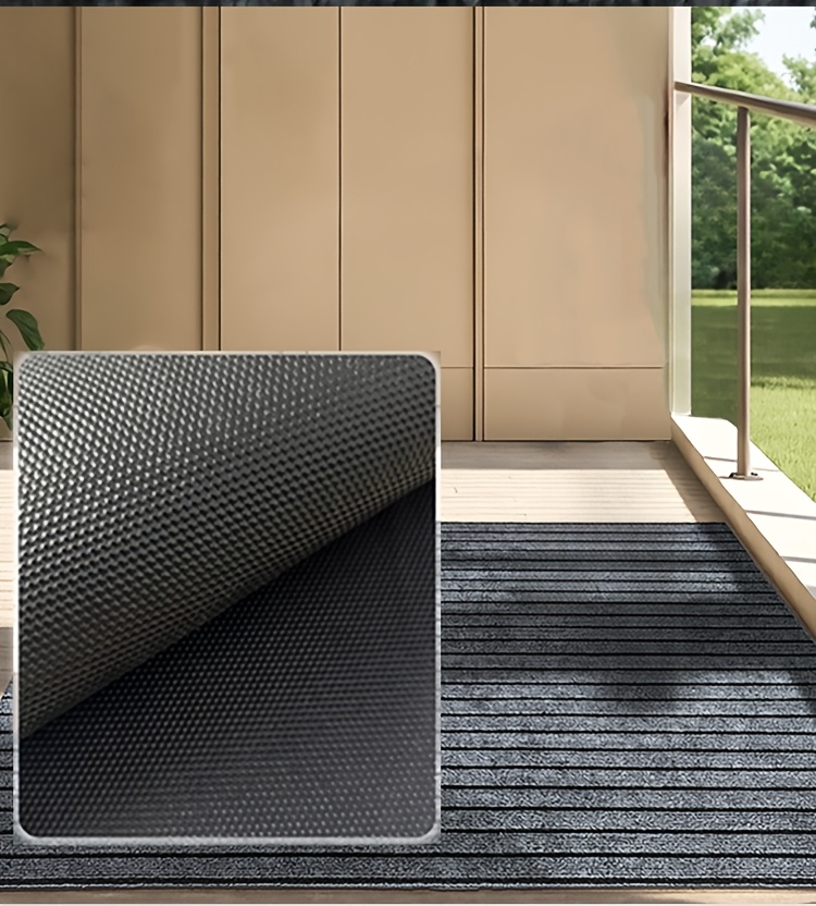 a household long striped carpet 42 62 48 68 52 82 58 88 52 136 52 152 for the entrance featuring non slip waterproof and stain resistant   suitable for kitchens living rooms bedrooms and   specifically designed as a dust proof mat details 2