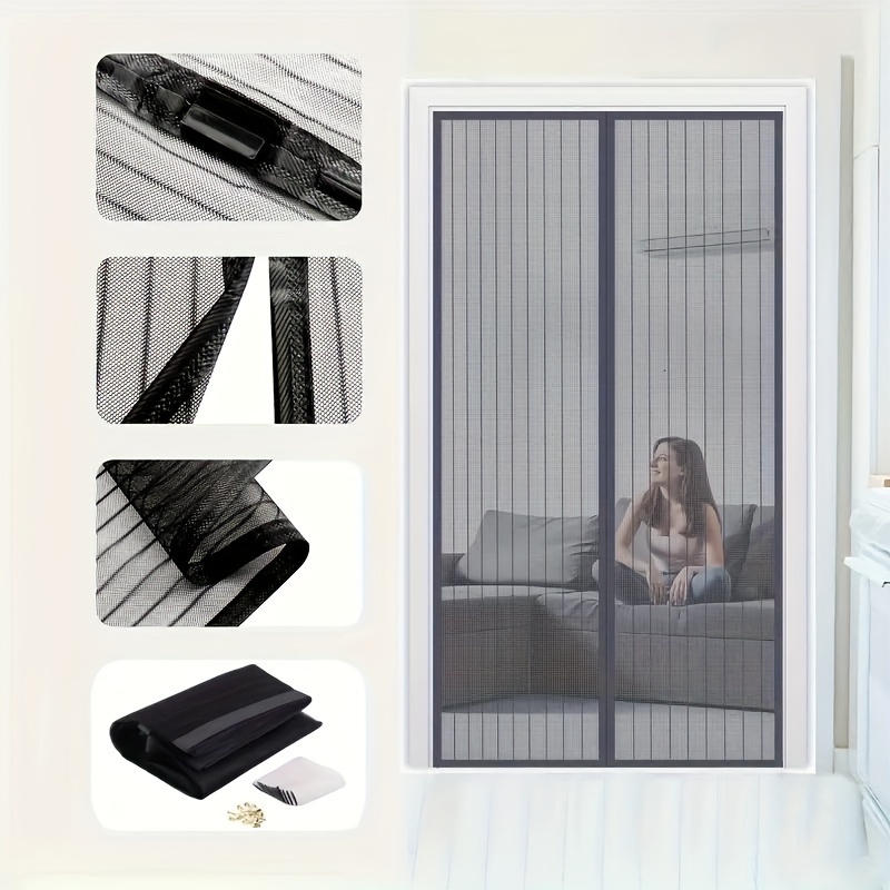 Magnetic Screen Door Self Sealing Heavy Duty Hands Free Mesh - Temu ...