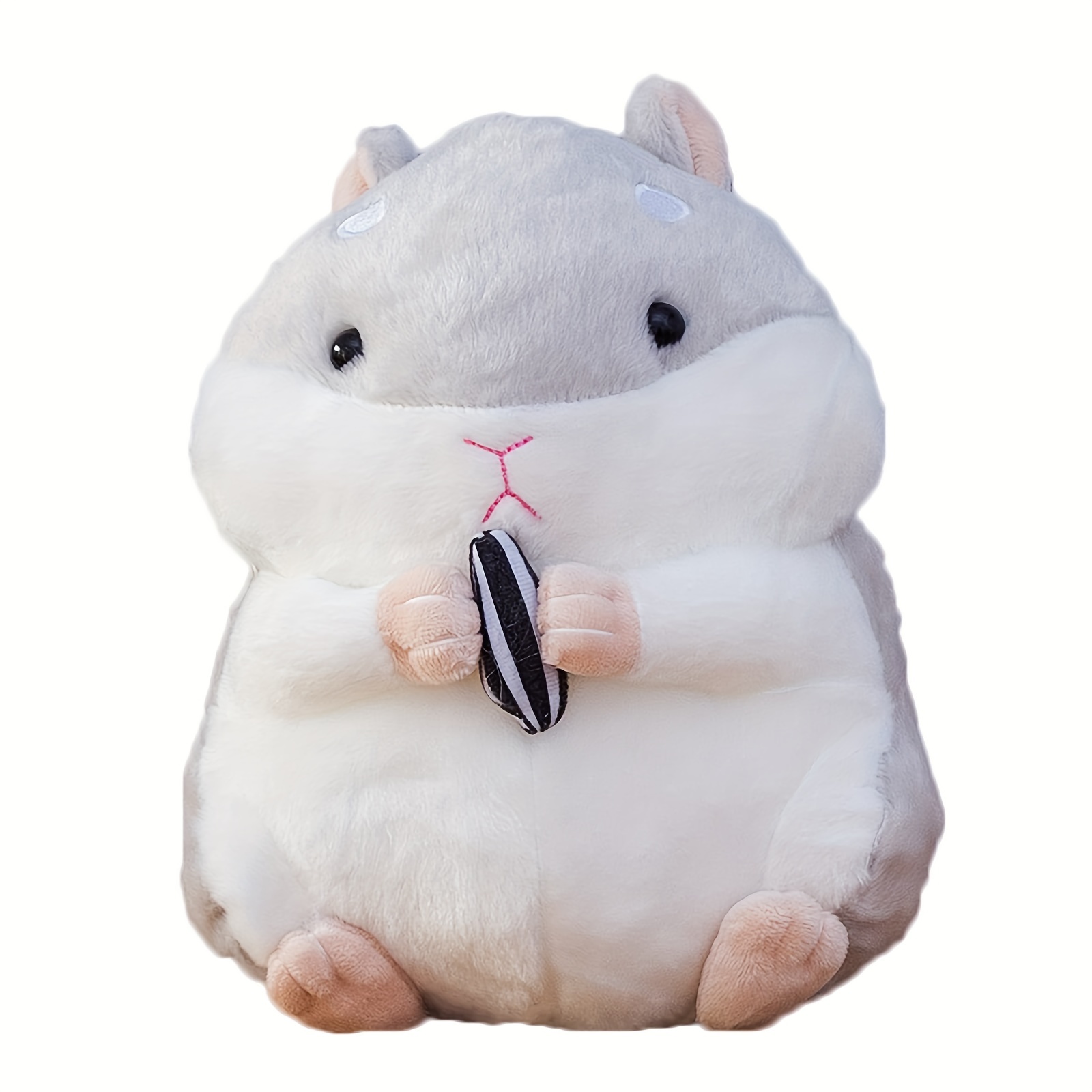 

9" Hamster Plush Stuffed Animals, Kawaii Hamster Toy For Kids Boys Girls, Grey