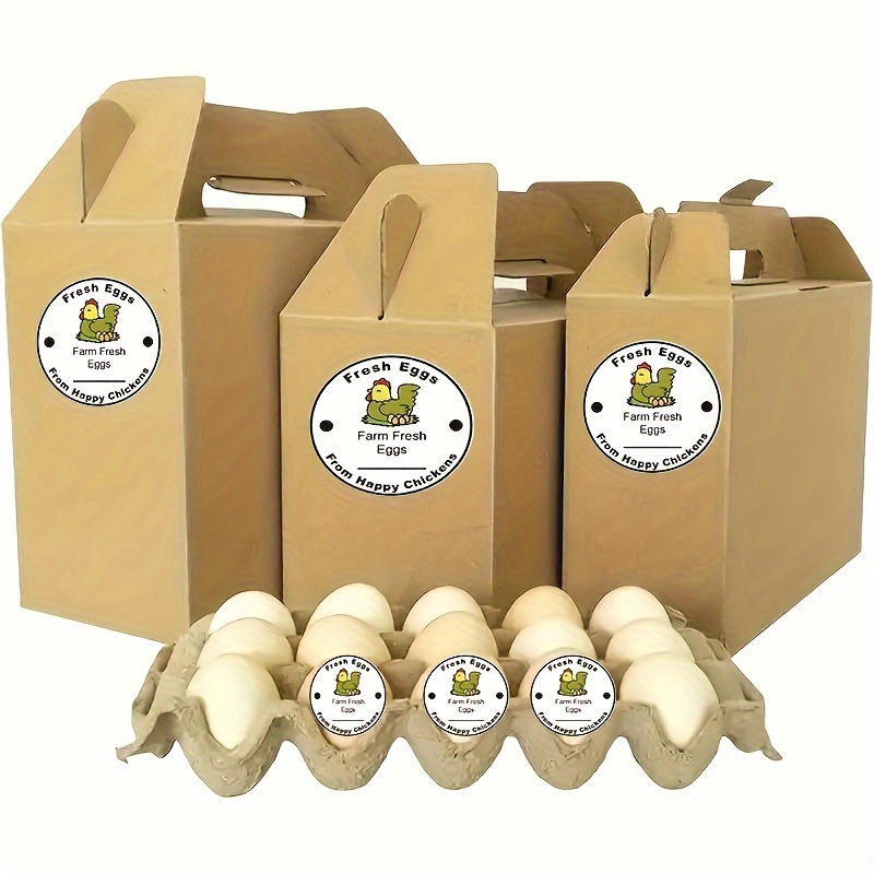 Egg Laid On Date Stickers - 102 Count Farm Fresh Egg Carton Labels For Chicken Egg Storage