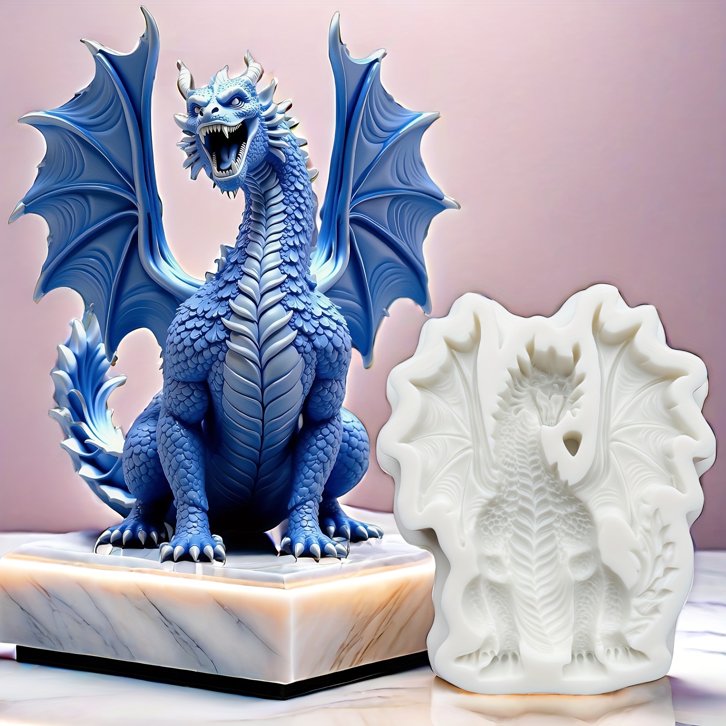 1pc, Dragon Knight Shaped Cake Baking Mold, Creative Silicone Mold, Mold, Biscuit Mold Category: Baking Mold