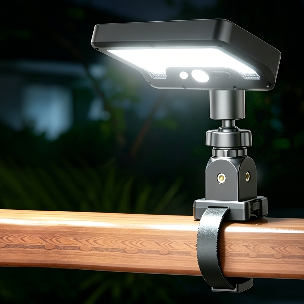 TEMU Lampe solaire d'extérieur super , couverture de 75 m² (800 ), IP65, lampe solaire de cour, installation rapide détachable à fixation par sangle
