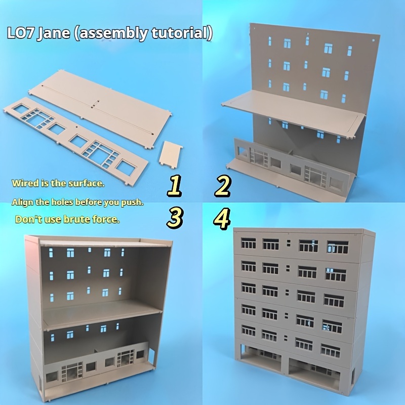 1:87 HO Scale Japanese House Model - DIY Assembly For Railway Layouts & Dioramas