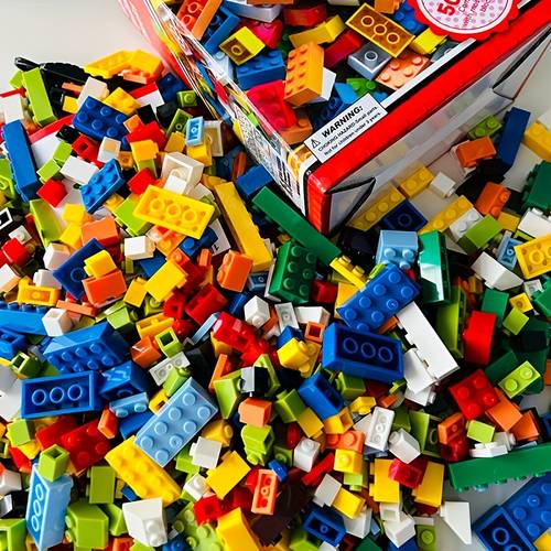 item picture 500 1000 1500pcs building block set random colors safe abs material compatible with halloween christmas gift new years gift birthday gift