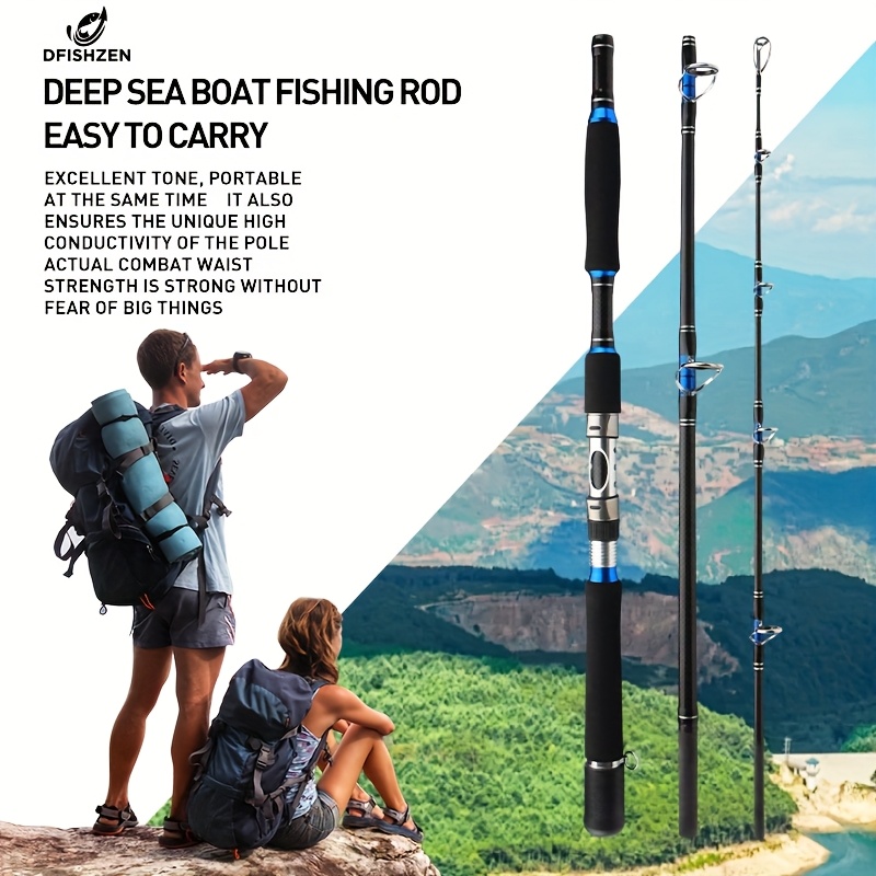 three section portable sea fishing rods for   close to   boat fishing rods with 1 8m and 2 1m lengths