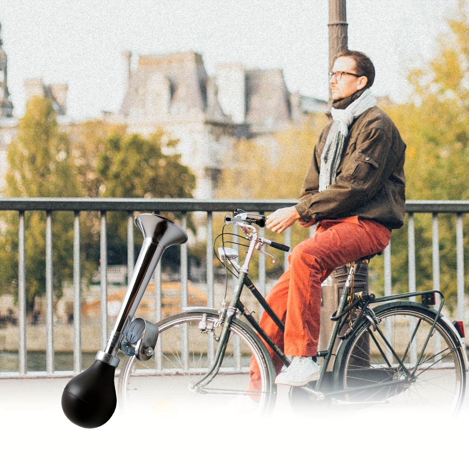 1pc Portable Bike Horn Metal Twist Speakers, Adult Bike Accessories