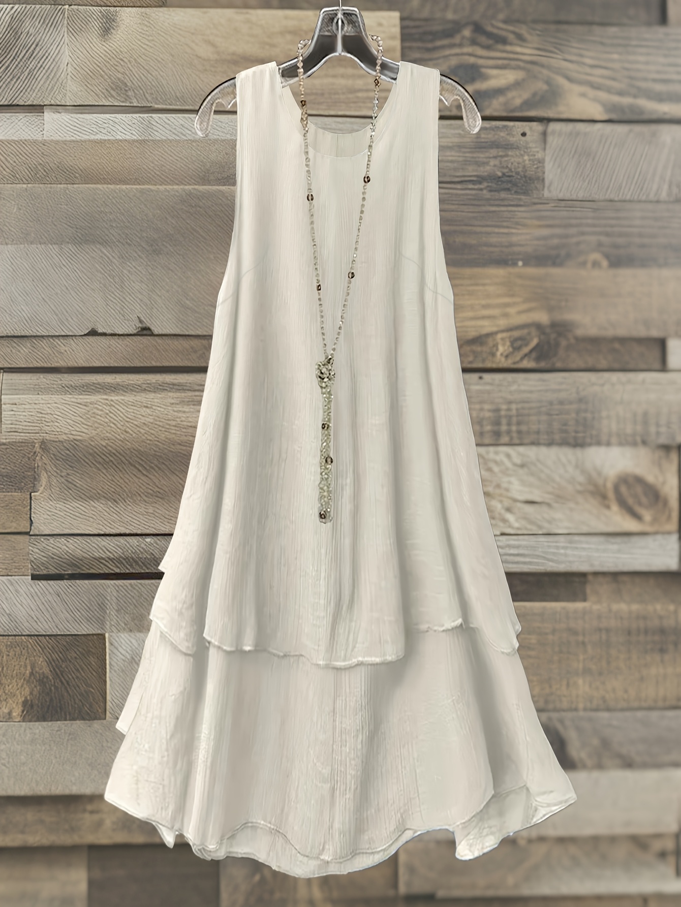 Plus Size - Plus Size - Summer Fashion Casual Women'S Plus Size Dress  Elegant Daily * Figure Layered Stitching Dress - J1029