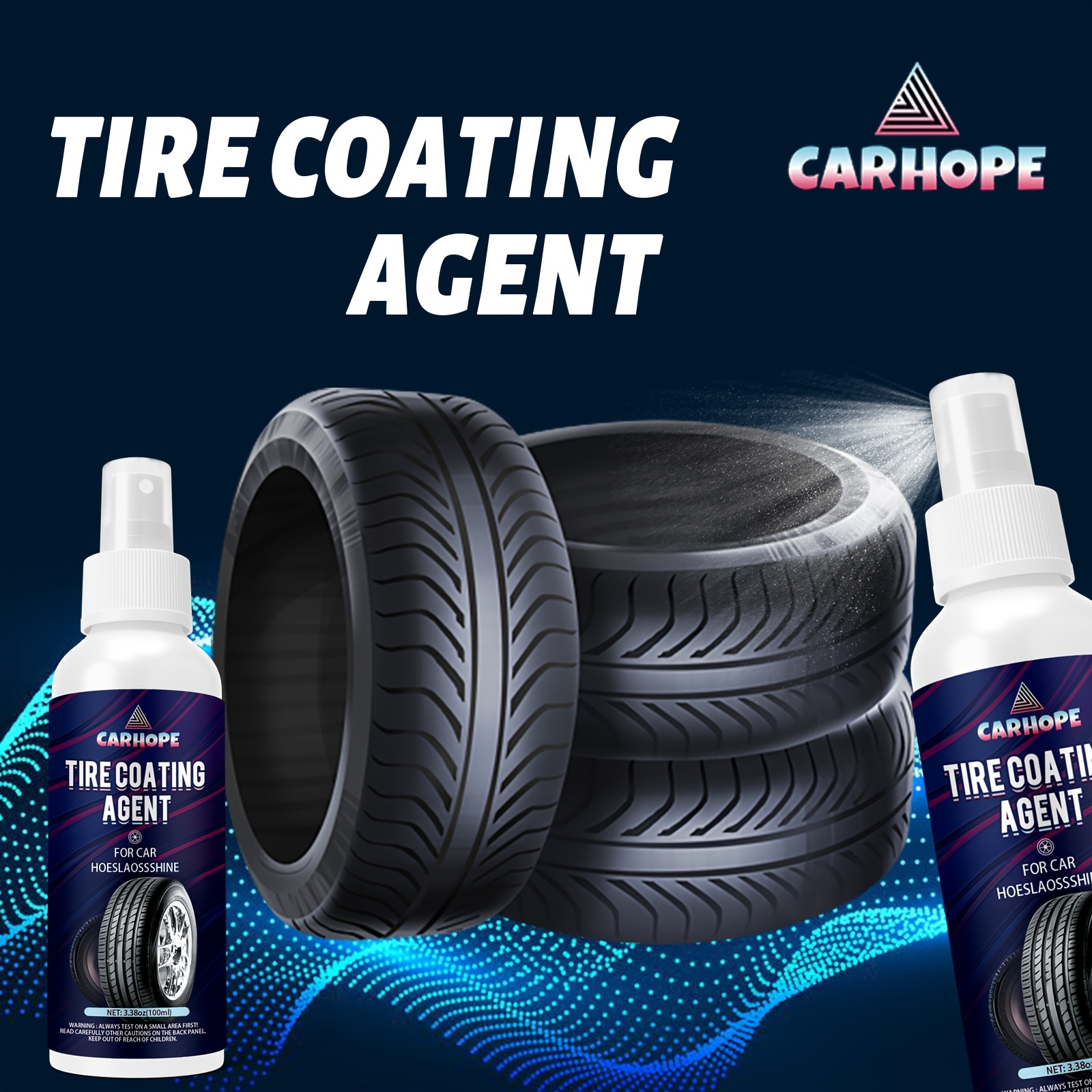  100ml tire coating agent spray wipe formula boost long lasting protection durable protective film for tire all details 1