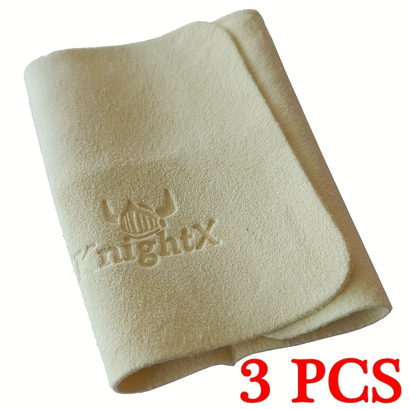 Image of Knightx Deer Skin & Microfiber Chamois Cloth - Professional Cleaning Cloth Suitable For Eyeglasses, Phone Screens, Dslr Lenses - Scratch-resafe, Chemical-free, Gentle For Digital Optics Care