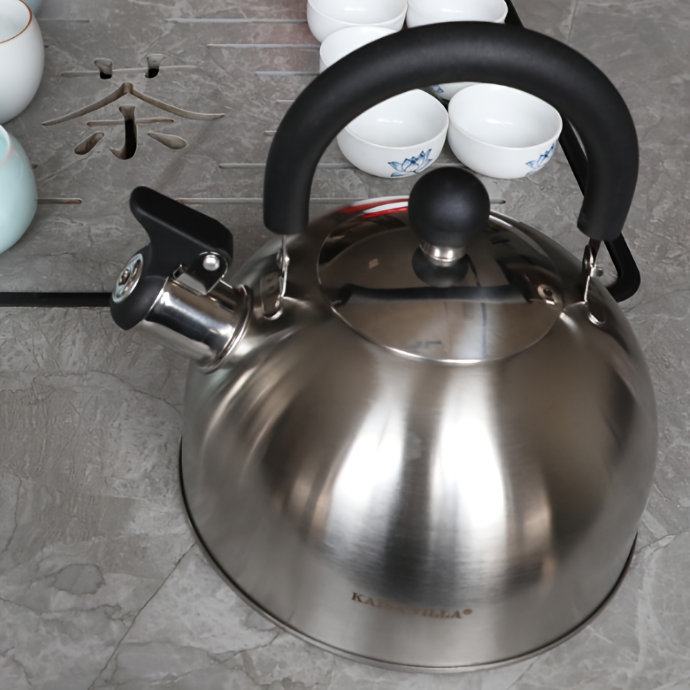 Image of Kv-503 201 Stainless Steel Kettle Kettle Household Whistle Kettle Induction Cooker Gas Stove Universal 2.5l