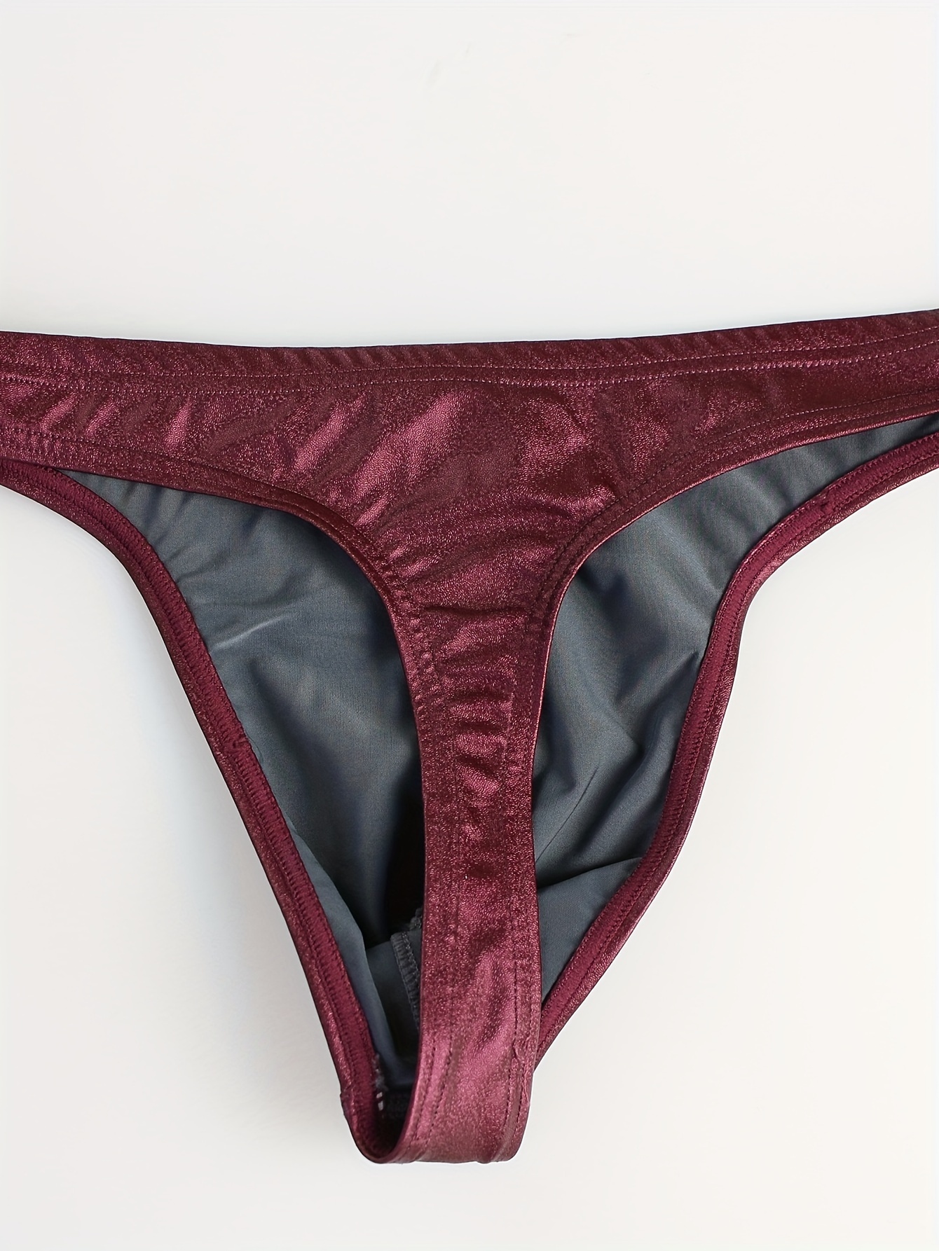 Hmwy-mens Faux Leather Jockstrap Underwear Backless Briefs Thongs