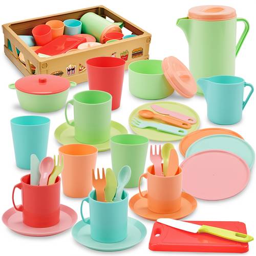 Play Kitchen Accessories, Pretend Kitchen Toys for Boys Girls 3+ Year Old, Afternoon Tea Party Sets, Christmas New Year Toy Gifts for Children