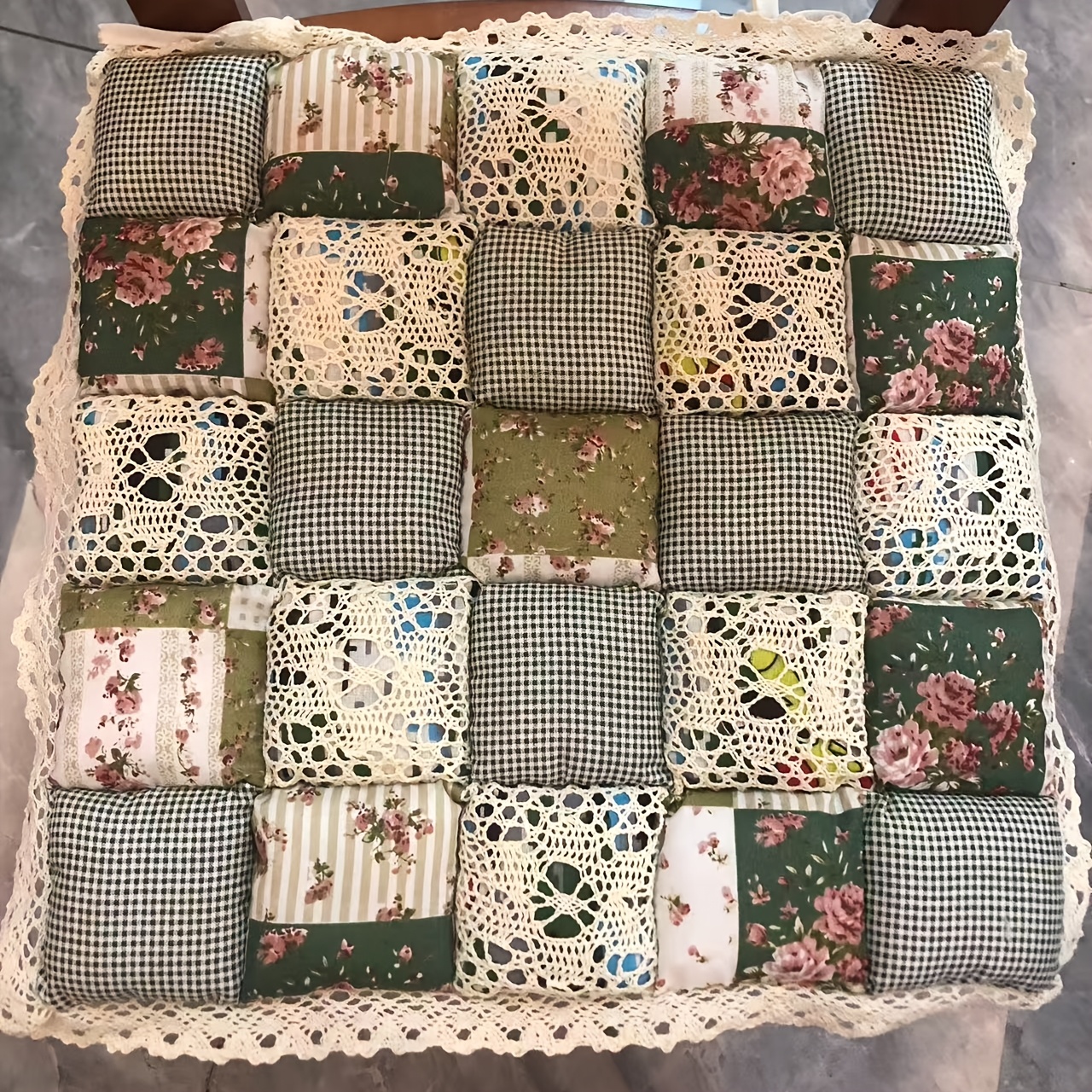 1pc Cotton Chair Cushion, Dining Table And Chair Cushion, Cushion, Household Rug, Office Mat, Non Slip Cotton Cushion, Back Non Slip Mat, Pad