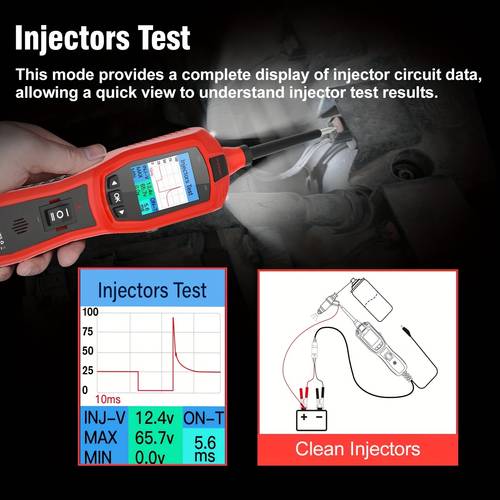 circuit breaker finder tool ac voltage tester fuel injector tester 9v 30v automotive circuit tester with 40ft cable p180