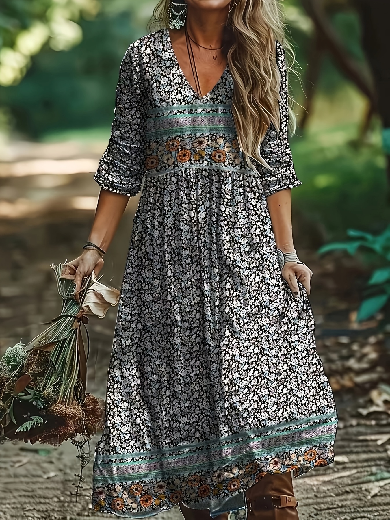 semi formal floral maxi dress Sweetheart Mermaid Sequins Formal Dresses Long With Slit main image 1