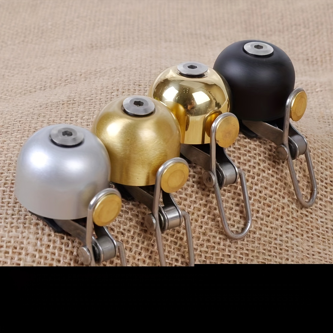 

1pc Vintage Style Bicycle Bell, Retro Classical Design, Clear Loud Sound, Copper & Steel Construction, For Mtb Mountain Bike, Safety Handlebar Ring Horn, Cycling Warning Alarm