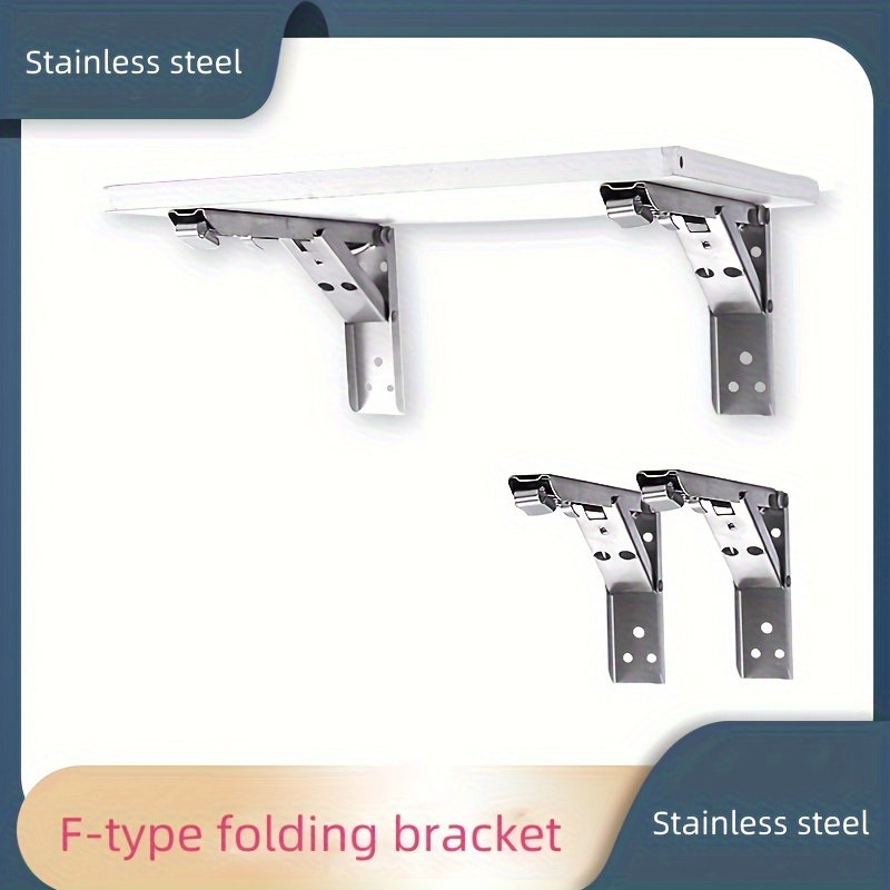 New F type Stainless Steel Folding Spring Movable Bracket Temu United