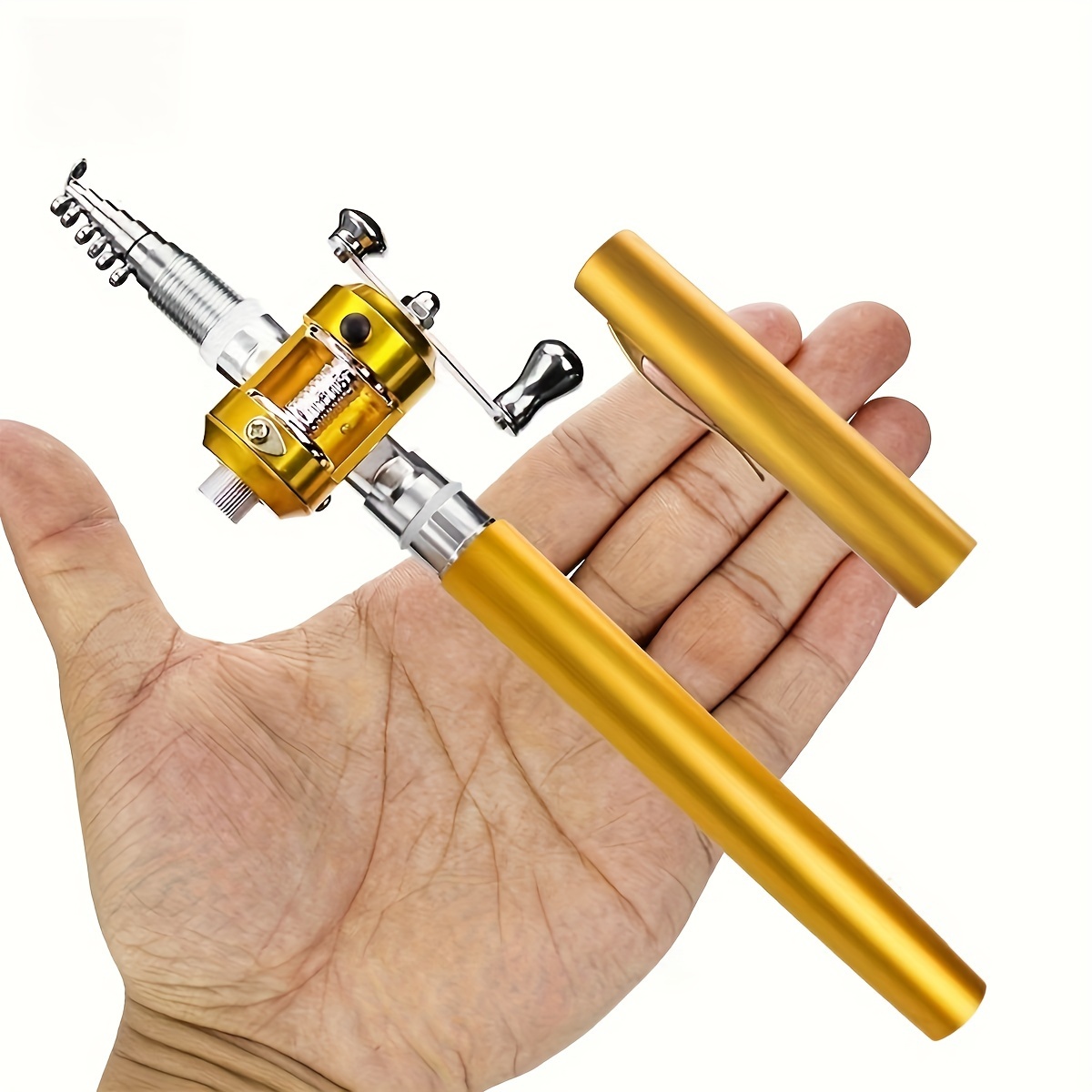 Catch Fish Anywhere, Anytime With This Mini Portable Pocket Pen Fishing Rod!  - Temu Germany