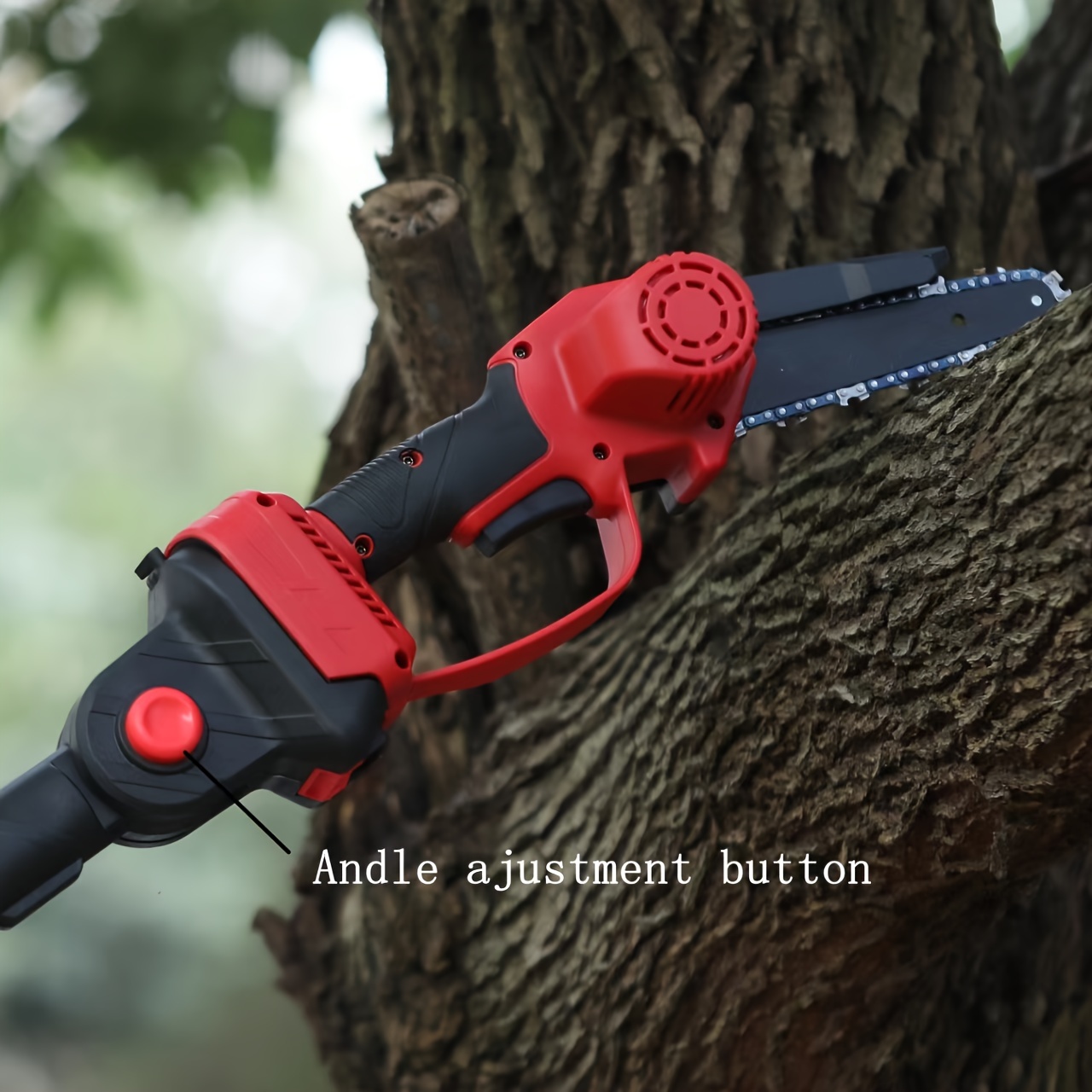 

1 Set Of High Branch Saw Rechargeable High Power Motor Detachable Telescopic Pole Tree Pruning Portable Cordless Pole Chain Saw Garden Equipment