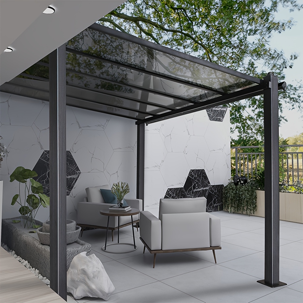 78, 187.96cm*23, 157.48cm durable polyester patio canopy, transparent weather-resistant panel, suitable for diy greenhouse, gazebo and outdoor garden, easy to cut and install,   outdoor porch -     colors 0