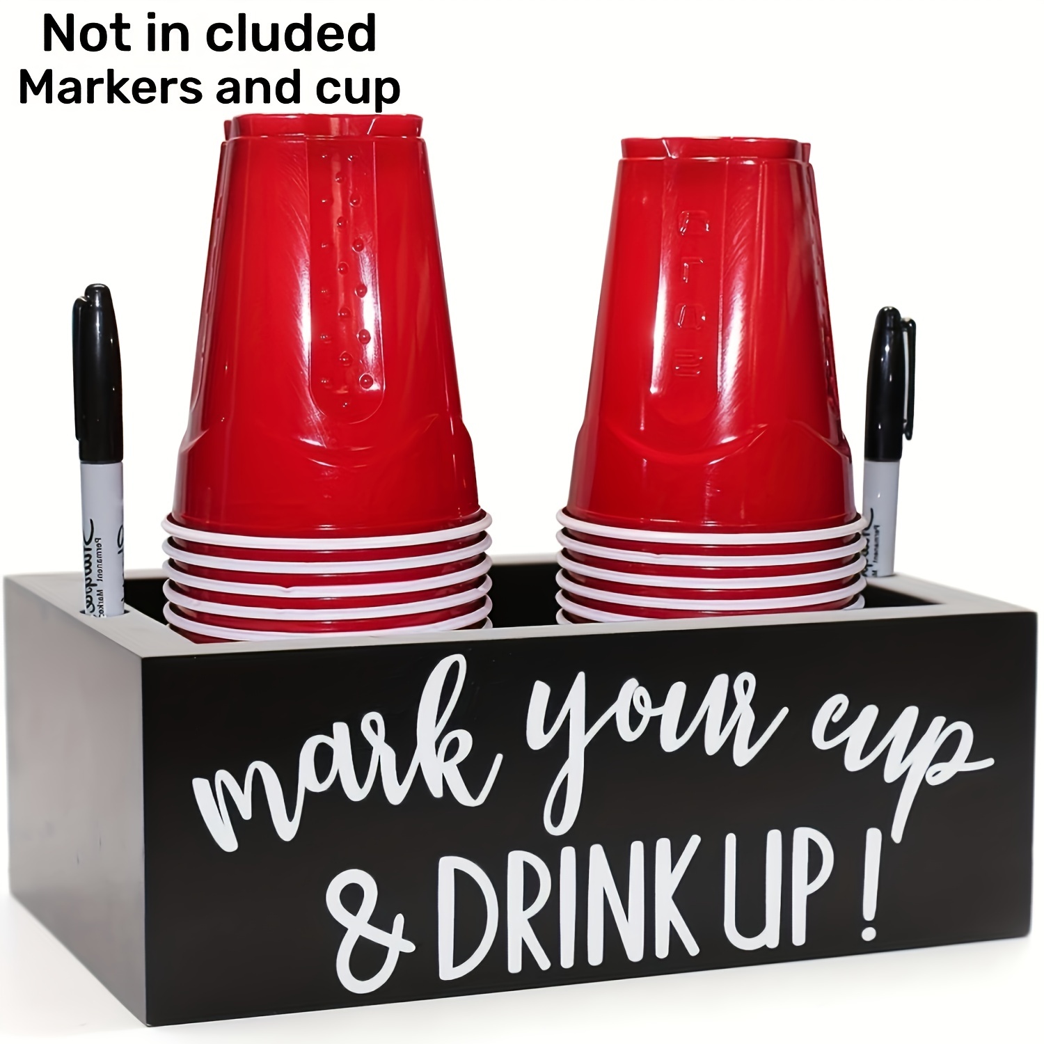 

1pc Double Cup - A For Marking, And , Suitable For , , , , And Countertops - Labels And Not Included.