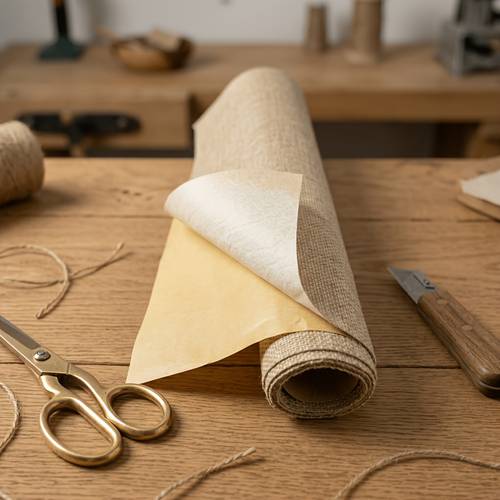 natural texture self linen repair sheets suitable for diy furniture fabric renovation pre cut sheets with backing easy application for sofa chair cabinet door repair linen suitable for professional cutting