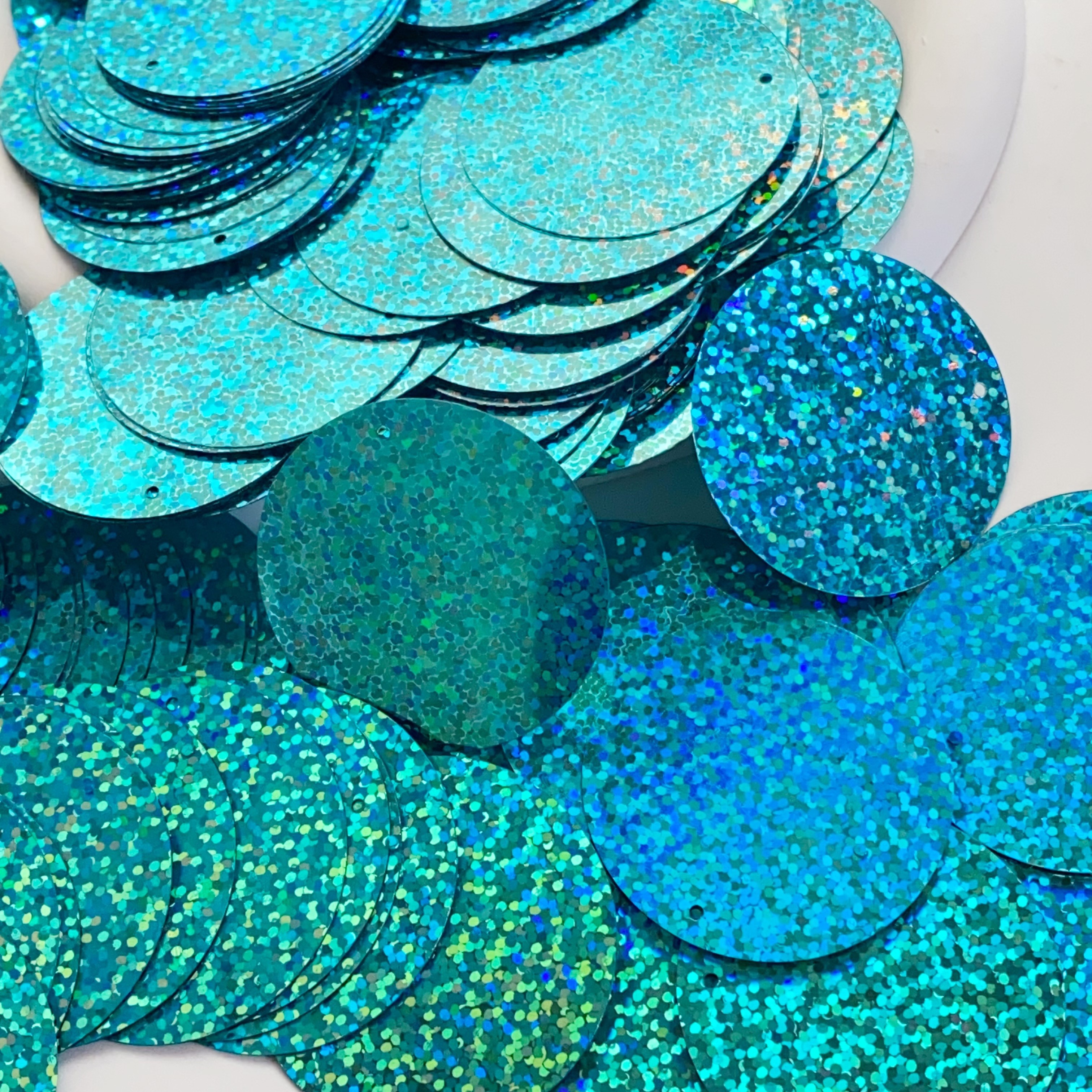 Pieces Of Round Edge Hole 40mm Laser Bright Sequins Accessories, Hand- Clothing Decoration Materials, Wind Chime Shiny Sequin Background Wall Decoration