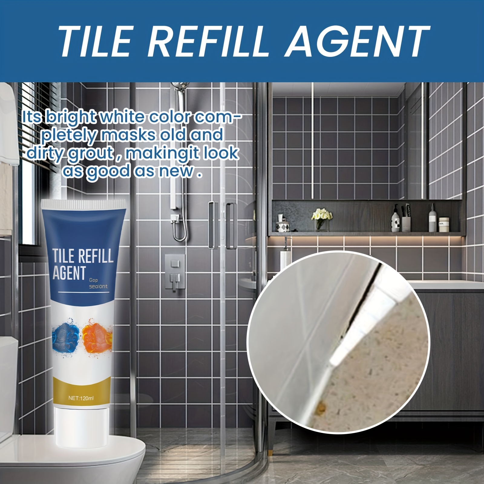 tile refill agent waterproof and mold proof for details 2