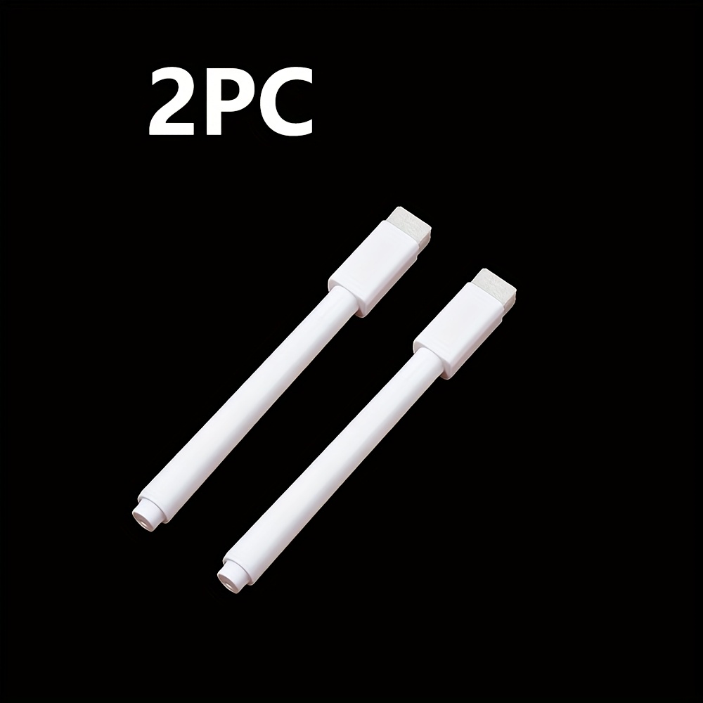 2pcs Erasable Markers With Built-in Bristle Brush, On Smooth Surfaces. Smooth & Ink Flow, Works On , Chalkboard Decals And All Surfaces, White Ink.