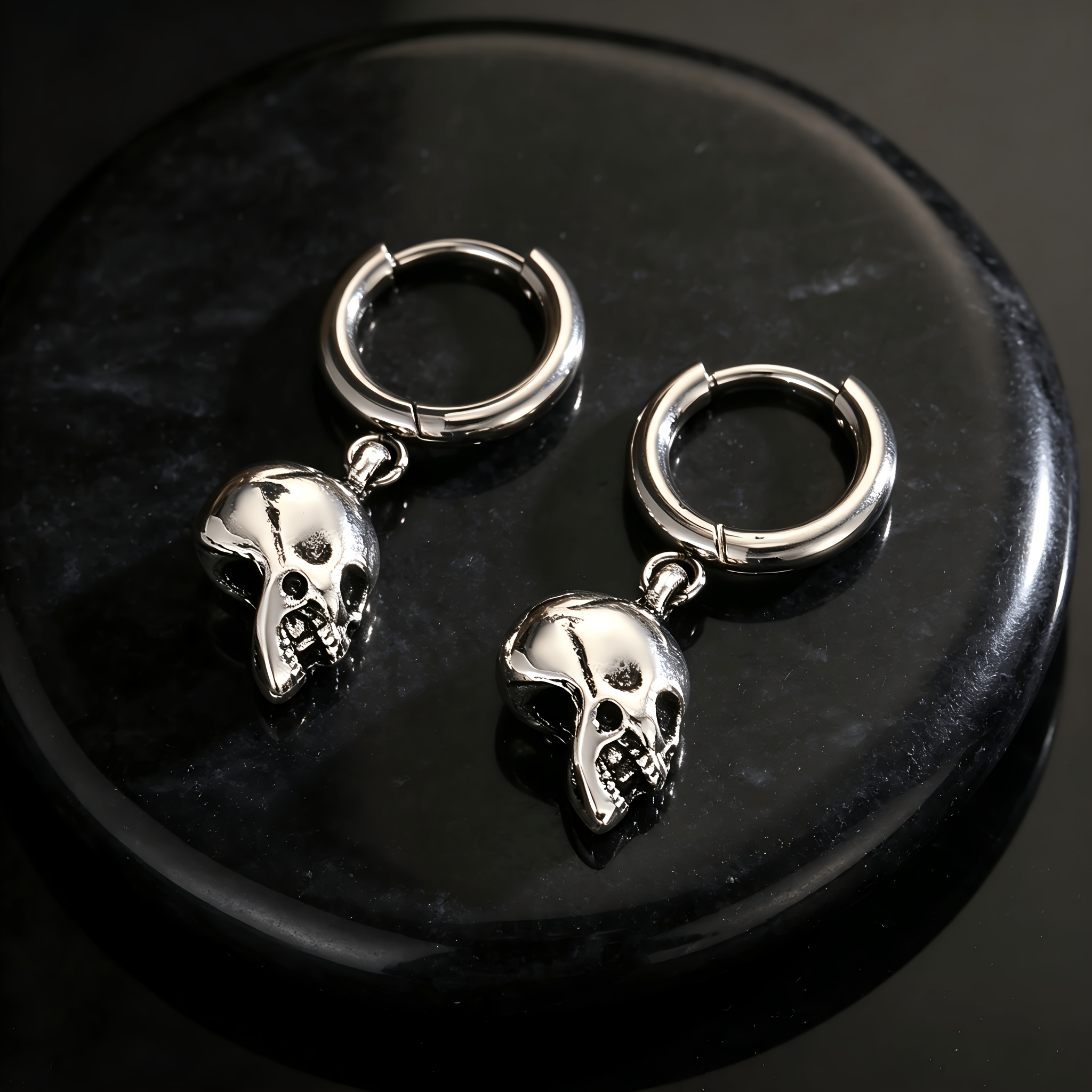 Skull Earrings Gothic Ghost Design for Men and Women
