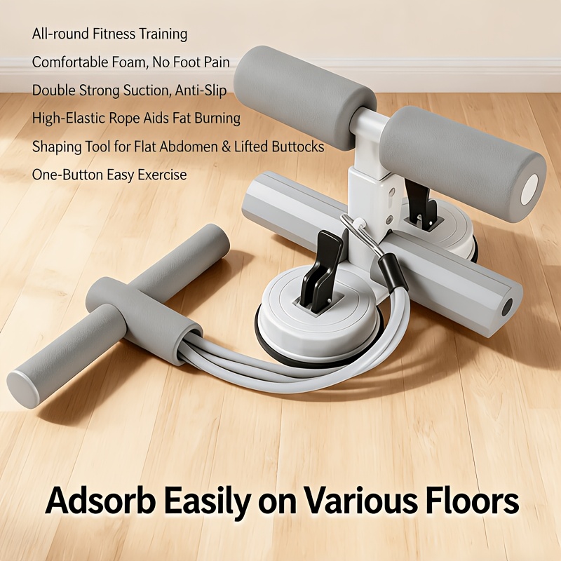 A Multi-functional Aid With Suction Cup Stability, No Power Required, Adjustable Height, Suitable For Home Fitness, Weight Loss Indoor Fitness Equipment