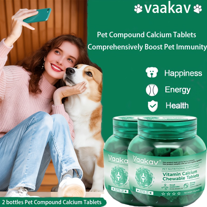 Image of Multivitamins For Dogs - Rich In Essential Vitamins, Probiotics, And ; Supports Skin, Coat, System, And Digestive Health; Suitable For All Ages And Breeds; 150g Pack (1pc)