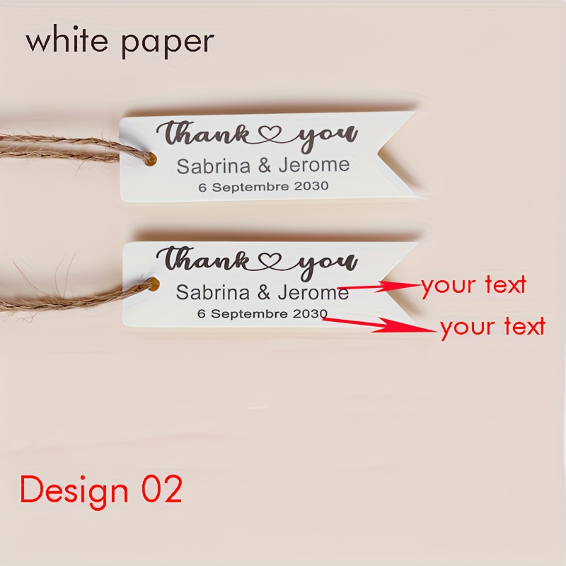 TEMU Personalized Guest Gift Decor Small Wedding Favor Tags For Henna Day, Weddings, Bridal Shower, Baby Shower, Baptism, Birthday Party - Custom