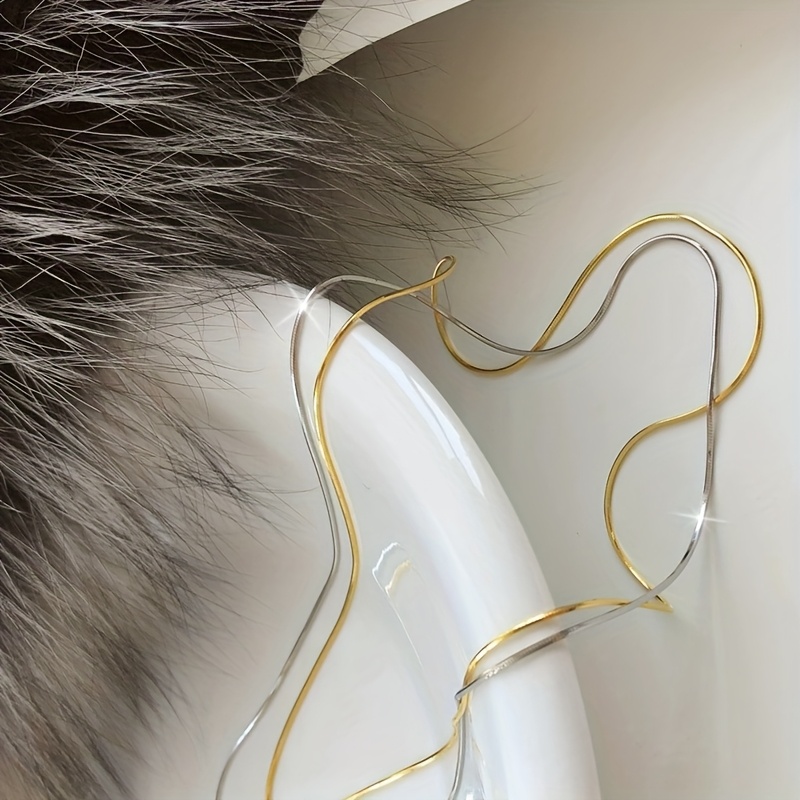 S925 Silver Snake Bone Chain Necklace, Versatile Design