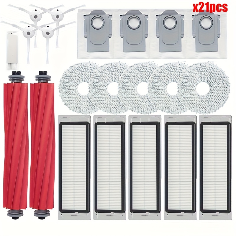 Image of 21pcs Dust Bag Hepa Filter Parts For P10/ Robotic Vacuum Cleaner Roller Brush Cover Mop Cloth Accessories