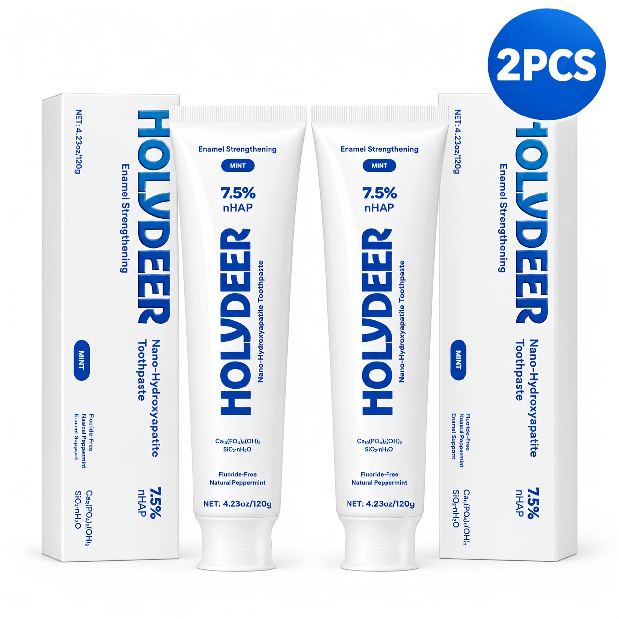 TEMU 1 -pack Adult Nano-hydroxyapatite Toothpaste, -free Mint Flavor, For Feeling; Suitable For Daily Brushing And Oral Care