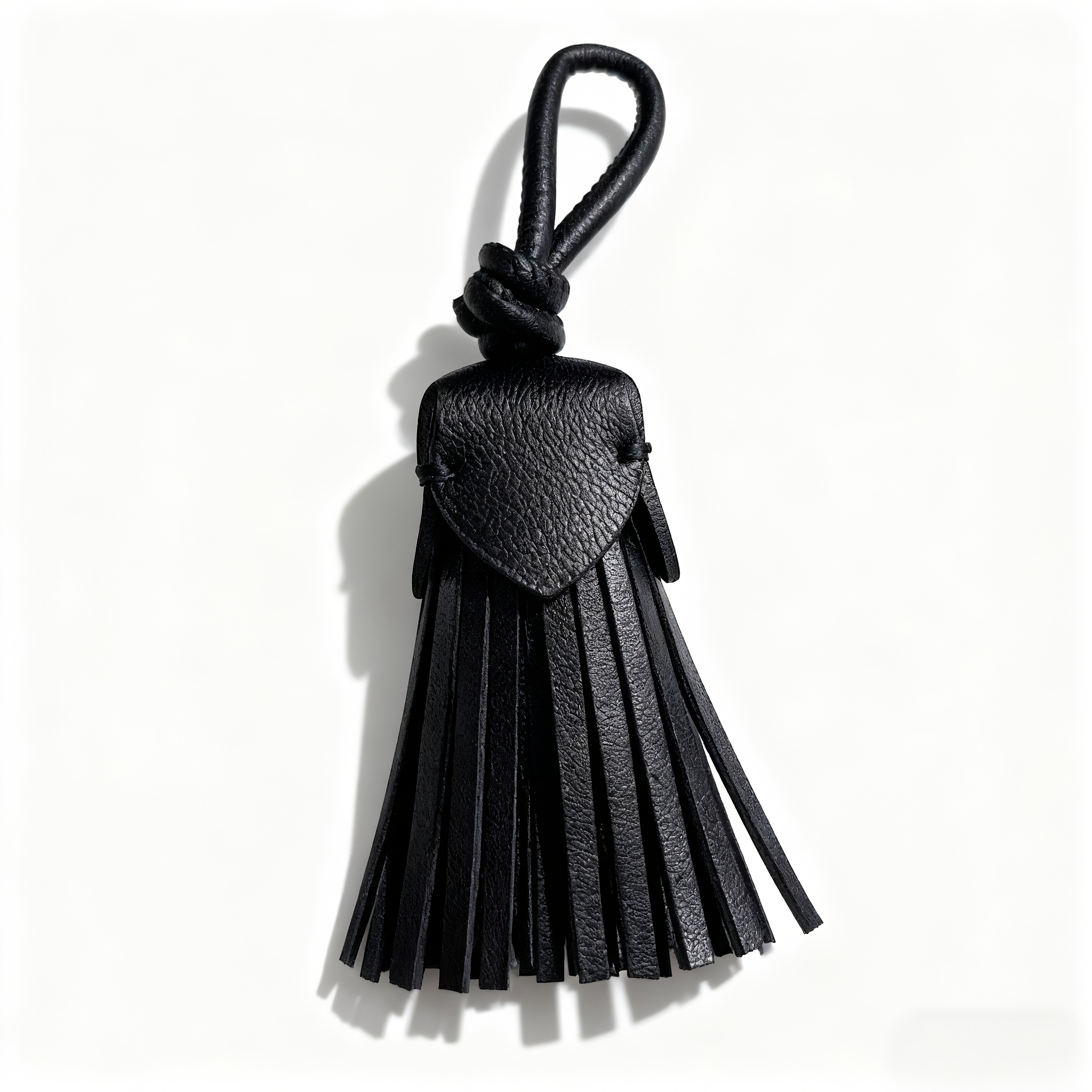 Image of 1pc Faux Large Tassel Bag Charm Women' Additions Handmade Car Keychain Keyring Pendant