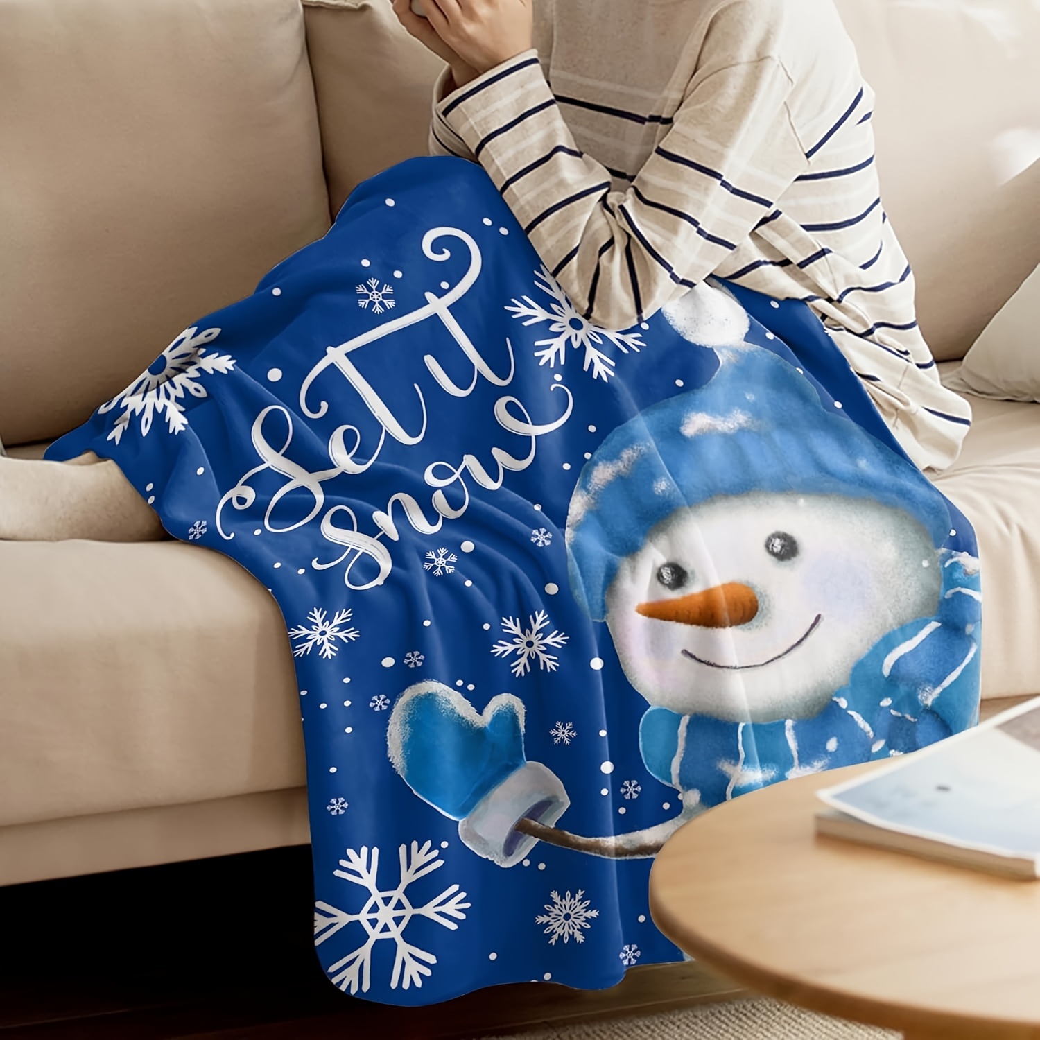 

Snowman & Blanket - , , And For Or Bed - Christmas