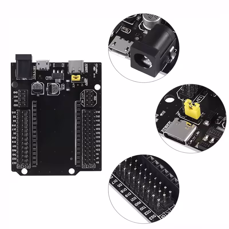 1 יחידה/2 יחידות/3 יחידות של לוח פיתוח esp32 gpio עם לוח פריצה עם 30 type-c ומיקרו usb ממשקים כפולים, כולל לוח הרחבה esp-32 esp- -32 esp32- -32 כפול ליבות בעל צריכת חשמל אולטרה-נמוכה פרטי מוצר 0