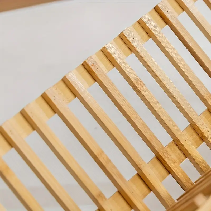 de séchage de vaisselle pliable à double couche avec plan de drainage, couleur de   darbre - idéal pour   des assiettes, des  , des tasses et des couverts, parfait pour organiser   de cuisine, support de rangement de cuisine pour les assiettes, les  , les tasses et les planches à découper, organisateur de placard de cuisine, support de séchage de vaisselle détails 8