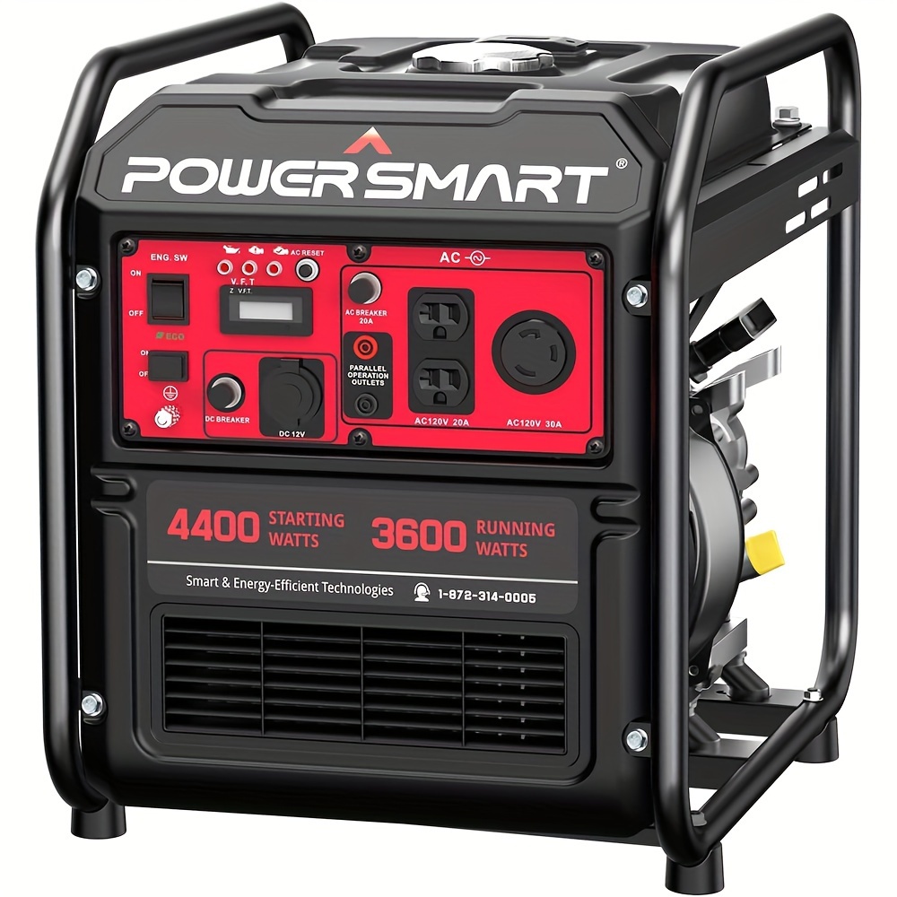 

Powersmart Portable , 4500 Watt/223cc Dual Fuel With 30a Outlet, Lightweight & Quiet, Epa Compliant For Home Use