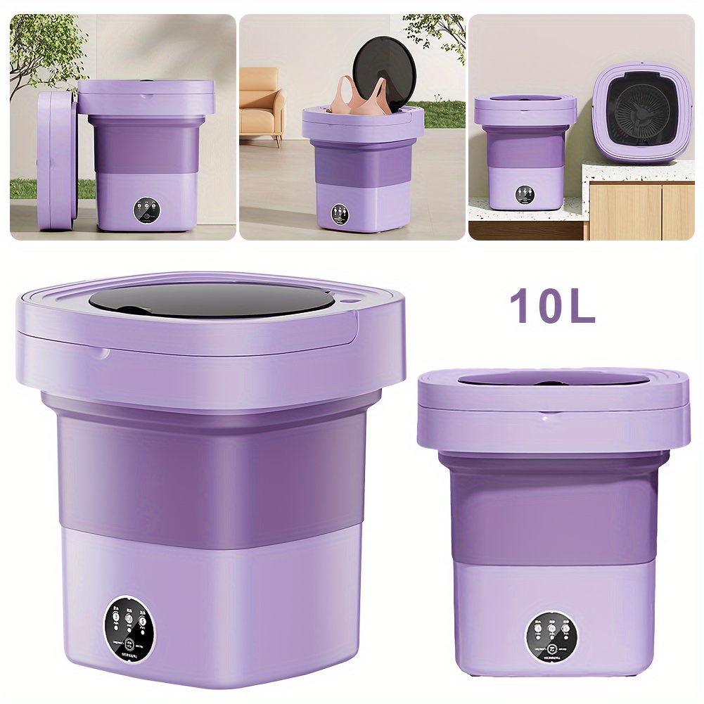 10 l portable washing machine deep cleaning folding washing machine for clothes underwear or small items for apartment laundry camping rv travel details 3